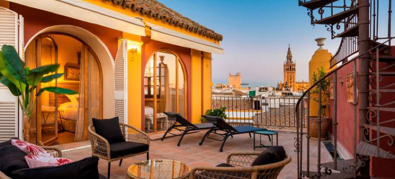 Spectacular 3BD duplex in heart of Seville. San Isidoro Terrace图片