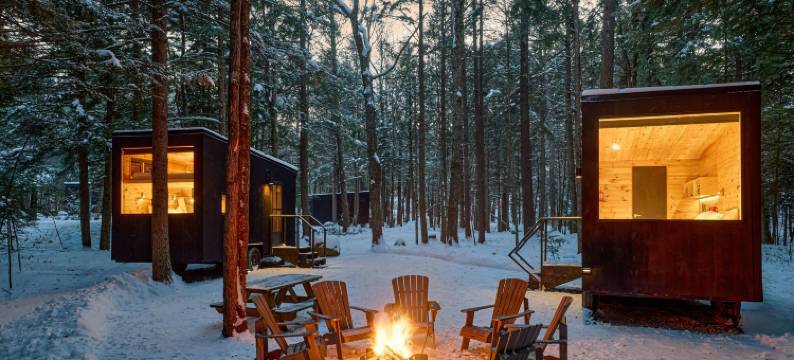 水壶河的明信片小屋，万豪旅享家户外系列(Postcard Cabins Kettle River, Outdoor Collection by Marriott Bonvoy)图片