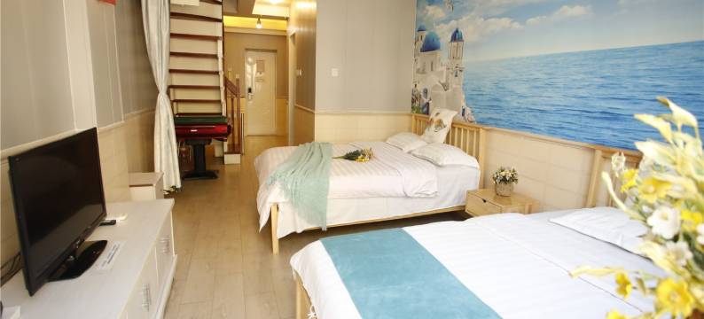 北戴河临海百米刘庄夜市一墙之隔私厨公寓(红石路2号分店)图片