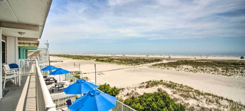 步行至怀尔德伍德海滩：海滨公寓 w/ 景观(Walk to Wildwood Beach Oceanfront Condo with View)图片