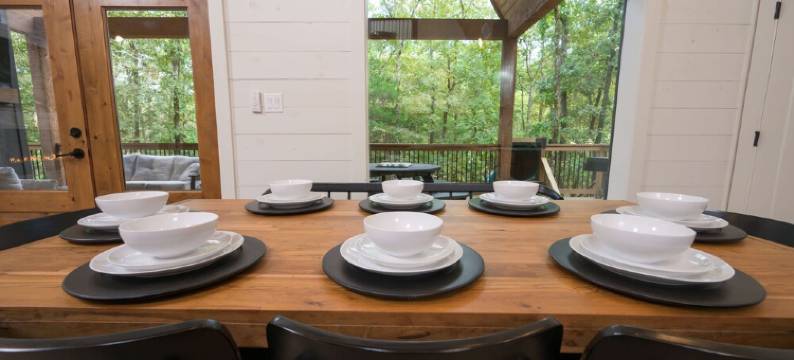 New Aframe Cabin/7 Arcades/HotTub/FirePit/Movie Screen/Stargazing Hammock/图片