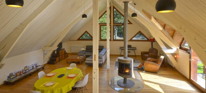 现代温馨绿意盎然的乐阁(Le Loft Moderne et Chaleureux Avec Vue Verdoyante)图片