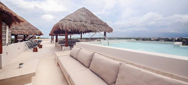 Nah酒店的Casa Astral豪华酒店(Casa Astral Eco Luxury Holbox Island - Sunset and Ocean View with Rooftop Pool)图片