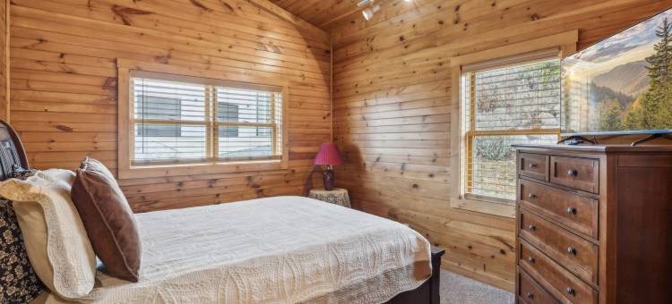 壮观的带热水浴缸壁炉按摩浴缸的家(Hawks Nest by Beyond Expectations W Hot Tub)图片