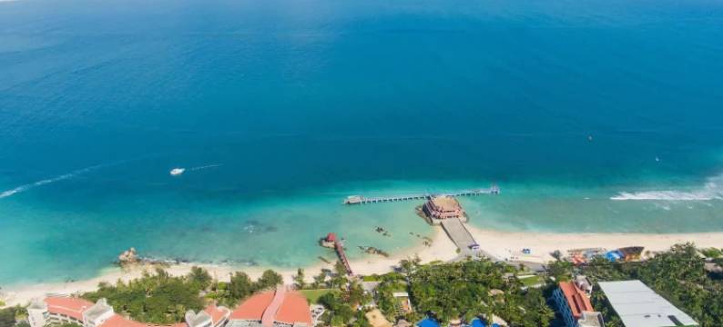 三亚蜈支洲岛珊瑚酒店木屋图片