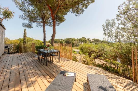 L'Olivier Mobil-Home climatisé Avec Une Vue Mer Exceptionnelle