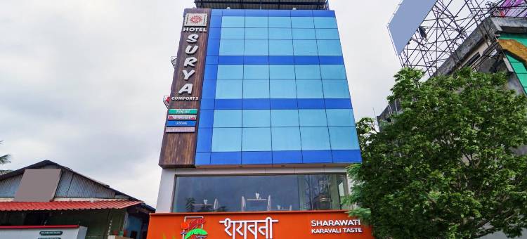 Treebo Surya Comforts, 距离科尔哈普尔火车站200米(Treebo Surya Comforts, 200 Mtrs from Kolhapur Railway Station)图片