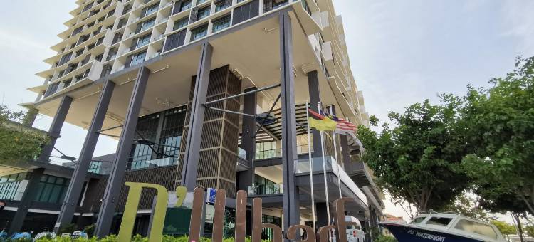 位于波德申海滨的公寓套间(30平方米)-带1个独立浴室(PD D'Wharf Residence Studio -Stunning 270° Seaview)图片