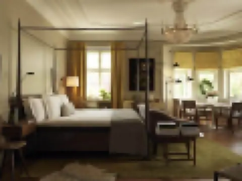 特大床套房 看園景