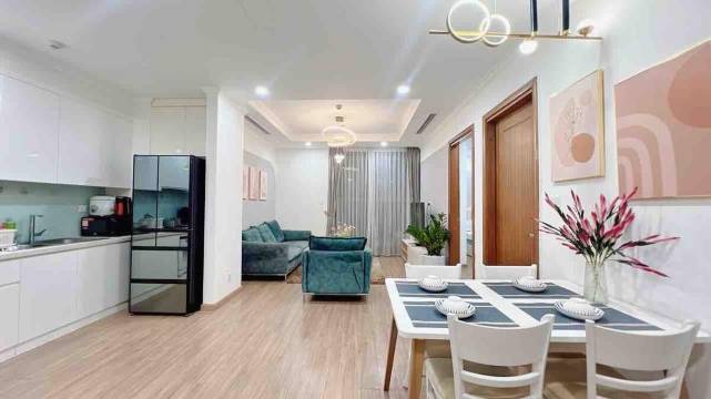 位于黄梅郡的3卧室独栋房屋-100平方米|带2个独立浴室(Vinhomes Apartment 03 BR in Vinhomes Times City)