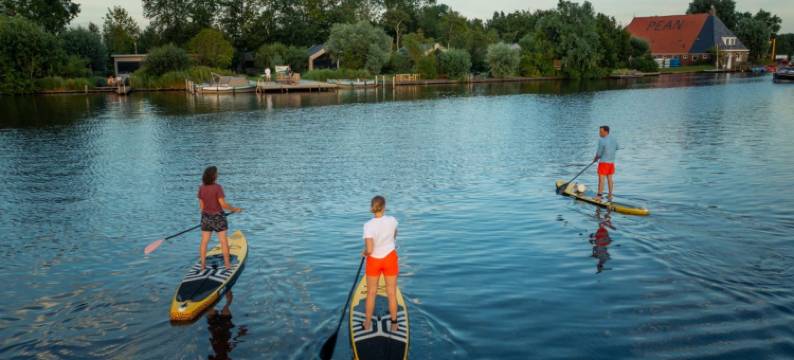 Swarm - 弗里斯兰的3个连在一起的水舍(Swarm - 3 Waterlodges Naast Elkaar in Friesland)图片