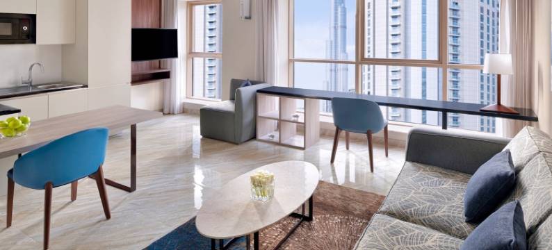 迪拜市中心瑞享酒店公寓(Mövenpick Hotel Apartments Downtown Dubai)图片