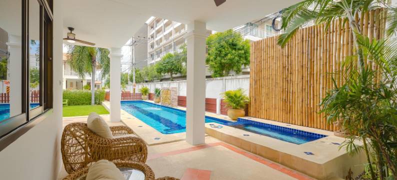 走到海滩的4卧室游泳池别墅HV(Pool Villa  4 Br Walking to Beach HV)图片