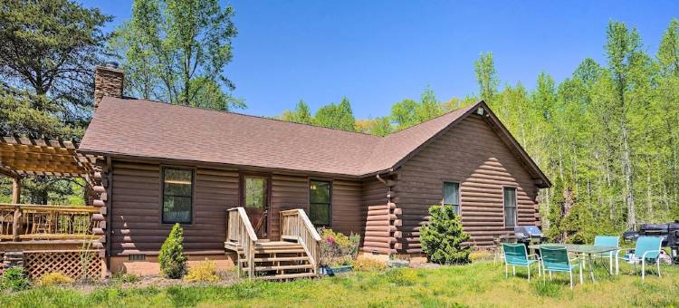 Sunny Log Cabin Retreat w/ Spacious Backyard图片