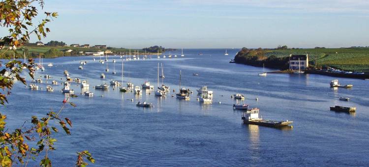 Stone House near Penze River and Morlaix Bay图片