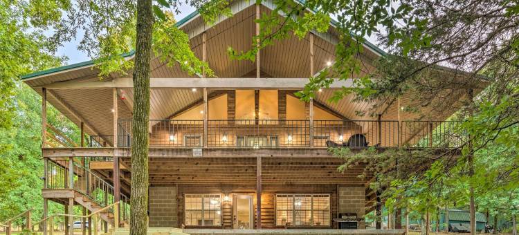 斯克兰顿的湖畔隐居处: 宽敞的露台(Lakefront Hideaway in Scranton Spacious Deck)图片