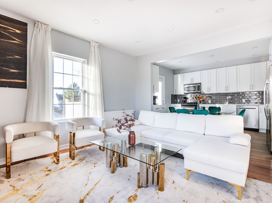 纽约市附近的三卧室豪华公寓,带街机房