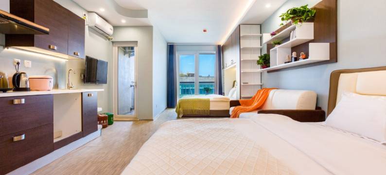 沐海·Homestay海景度假公寓(营口山海广场魔法温泉店)图片