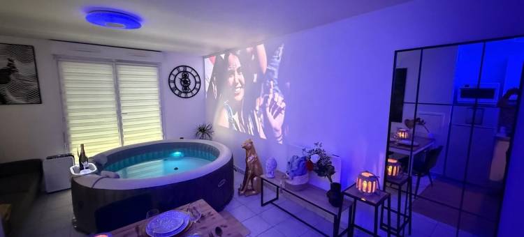 伊甸园套房水疗中心，健康公寓酒店，庭院(Suite Eden Spa, Appart’hôtel Bien être , Patio)图片