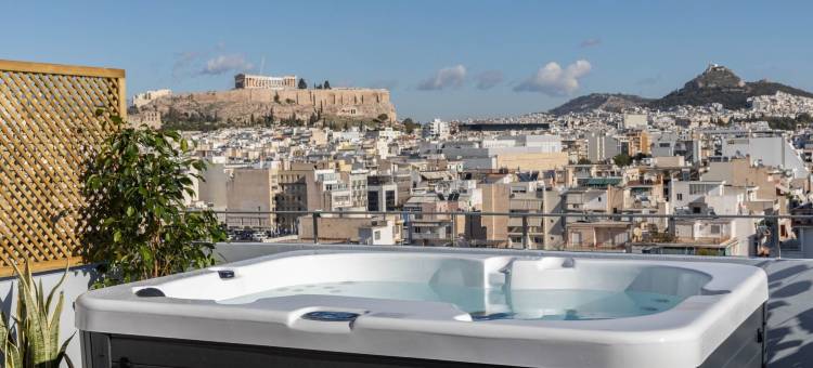 雅典卫城天空隐居处带按摩浴缸三卧室复式(Acropolis Sky Retreat Jacuzzi 3Br Maisonette)图片