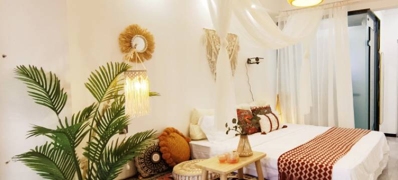 熙地港凤城五路地铁口波西米亚意境大床房公寓(凤城六路分店)图片