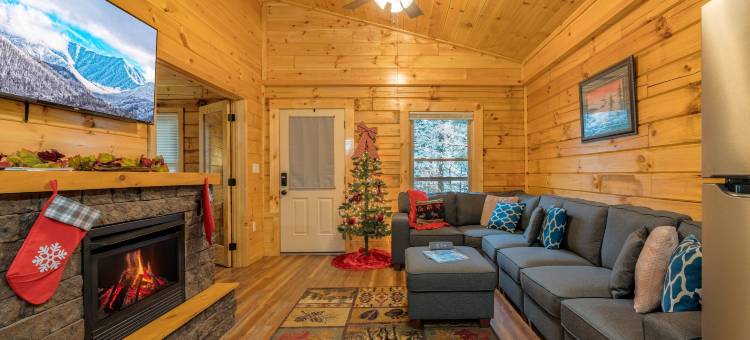 282 舒适小熊 1 卧室小屋(Stunning Lovers Getaway in Gatlinburg,New!Free Tickets 2 Dollywood,Anakeesta,Ziplining,Aquari & More)图片