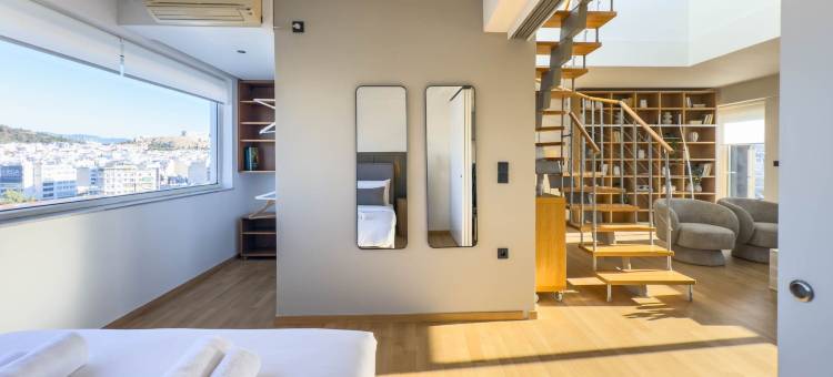 雅典卫城天空隐居处带按摩浴缸三卧室复式(Acropolis Sky Retreat Jacuzzi 3Br Maisonette)图片
