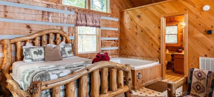 私人开间小木屋 热水浴缸 放松 蜜月(View! Private Studio Cabin,Hot Tub,Relax,Honeymoon)图片