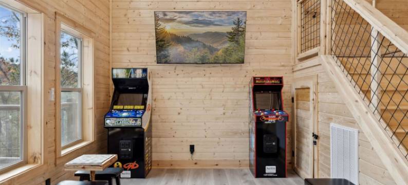 全新热水浴缸投斧火坑街机(Green & Black Bear Cabins by Beyond Expectations)图片