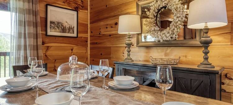 Two Cabins!  Sleeps 24, Themed Bunk Rooms for the Kids, Hot Tubs, Mountain Views图片