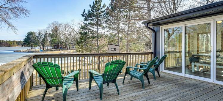 船坞、热水浴缸和甲板：尼库萨湖畔之家(Boat Dock, Hot Tub & Deck: Lakefront Nekoosa Home!)图片