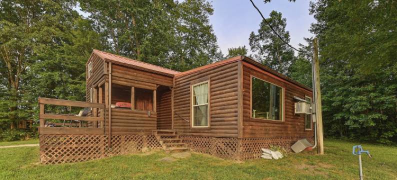 位于肯塔基州的高地牛工作农场小屋(Cabin on Working Highland Cattle Farm in Kentucky)图片