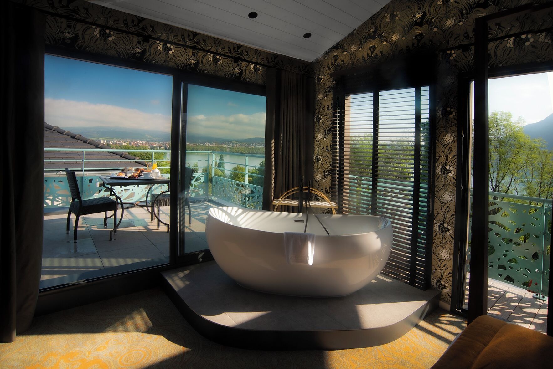 Les Trésoms Lake and Spa Resort Over view