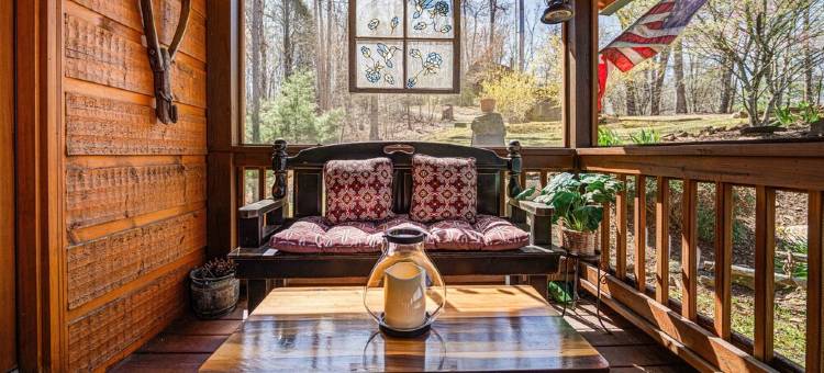 蓝岭山脉宁静小屋-带门禁, WiFi, 热水浴缸, 火坑, 游戏室(Peaceful Blue Ridge Mtn Cabin-Gated, WiFi, Hot Tub, Fire Pit, Game Room)图片