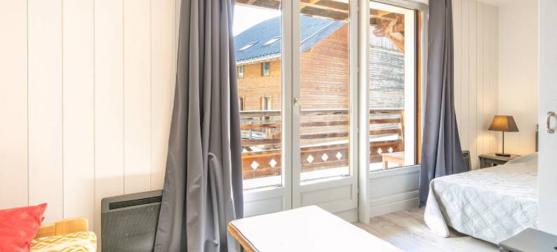 Studio in Saint-Sorlin near Ski Resort & Pool图片