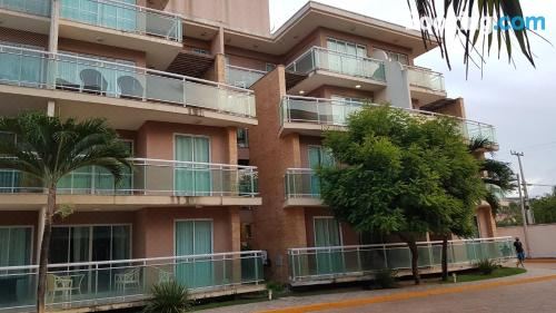 Palm Beach Porto Das Dunas, Apartamento Todo Climatizado TéRREO a 350 Metros Beach Park