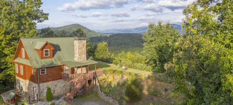 Private Stunning Mtn Views LogCabin Jetted Tub EV Charger Wifi 15 Min-Lake James图片