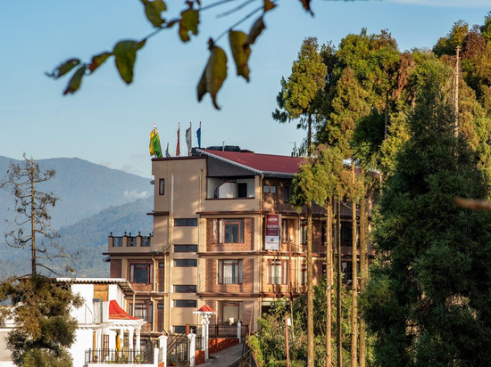 雪峰喜马拉雅山小屋