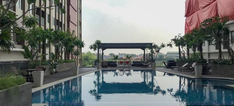 LRT City Jatibening的优雅宽景开间公寓(Elegant Wide View Studio Apartment at LRT City Jatibening)图片