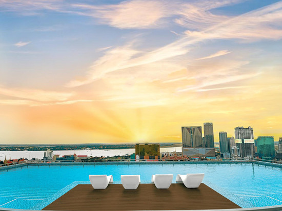 金边|无边际泳池Infinity Pool酒店M Residence |湄公河景|BKK1店