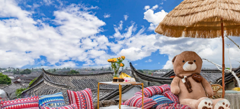 玉满楼丨雪山观景全景客栈(丽江古城大水车店)图片