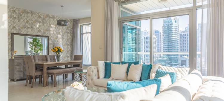 纳斯玛住宿酒店 - 公园岛屿布莱克里(Nasma Luxury Stays - Pastel-Colored Apt with Jaw-Dropping Marina Views)图片