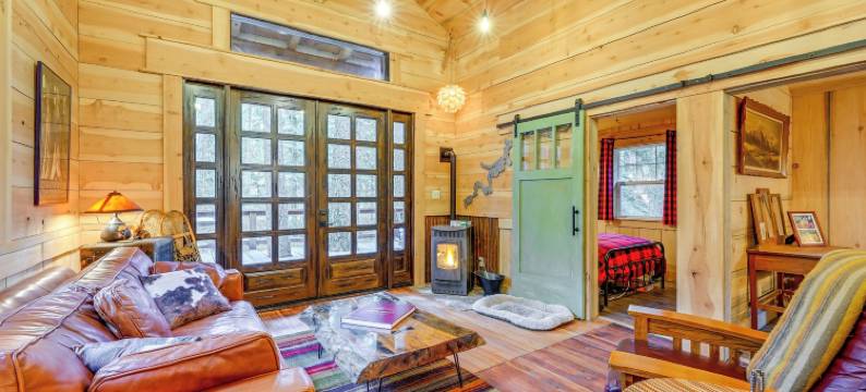 溪边小屋 ~ 20 英里到国王峡谷公园!(Creekside Cabin about 20 Mi to Kings Canyon Park!)图片