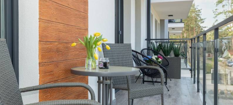 舒适公寓，泳池，靠近海滩(Apartment in Pobierowo Near Baltic Sea)图片