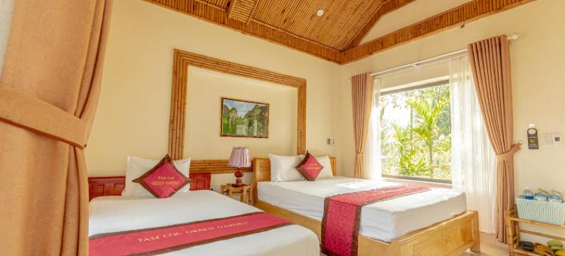 位于三谷碧洞寺的1卧室公寓-100平方米|带1个独立浴室(Tam Coc Green Garden Bungalow)图片