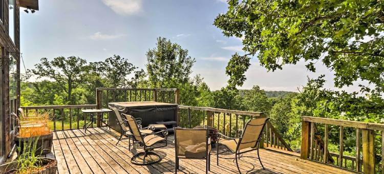 有甲板和私人热水浴缸的乡村Lamar小屋(Rustic Lamar Cabin w/ Deck & Private Hot Tub)图片