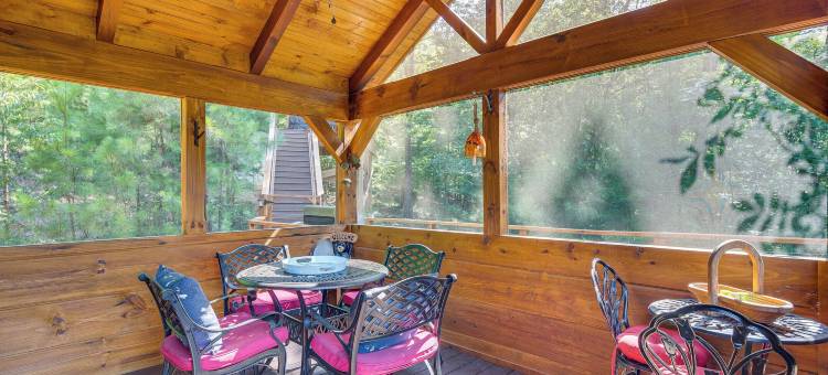 距离露尔湖7英里：米尔斯普林小屋带热水浴缸(7 Mi to Lake Lure Mill Spring Cabin with Hot Tub)图片