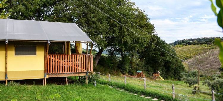 农场上的豪华帐篷带游泳池(Luxury tent on a farm with swimming pool)图片