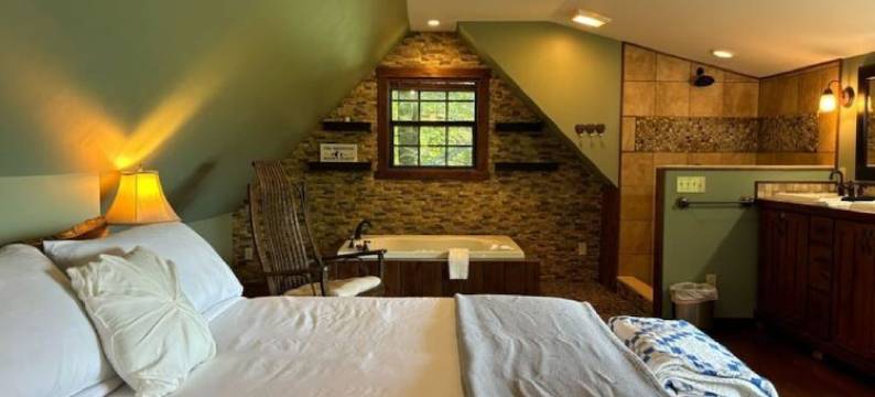 Cozy 2-bedroom cabin in beautiful Blairsville with AC, WiFi图片