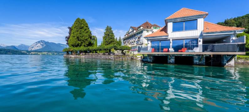 贡腾公园酒店 - 海滩与 Spa(Parkhotel Gunten – Beach & Spa)图片